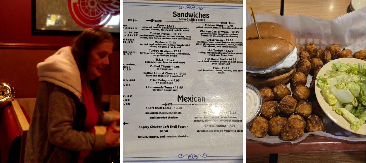 Harry's Place Menu